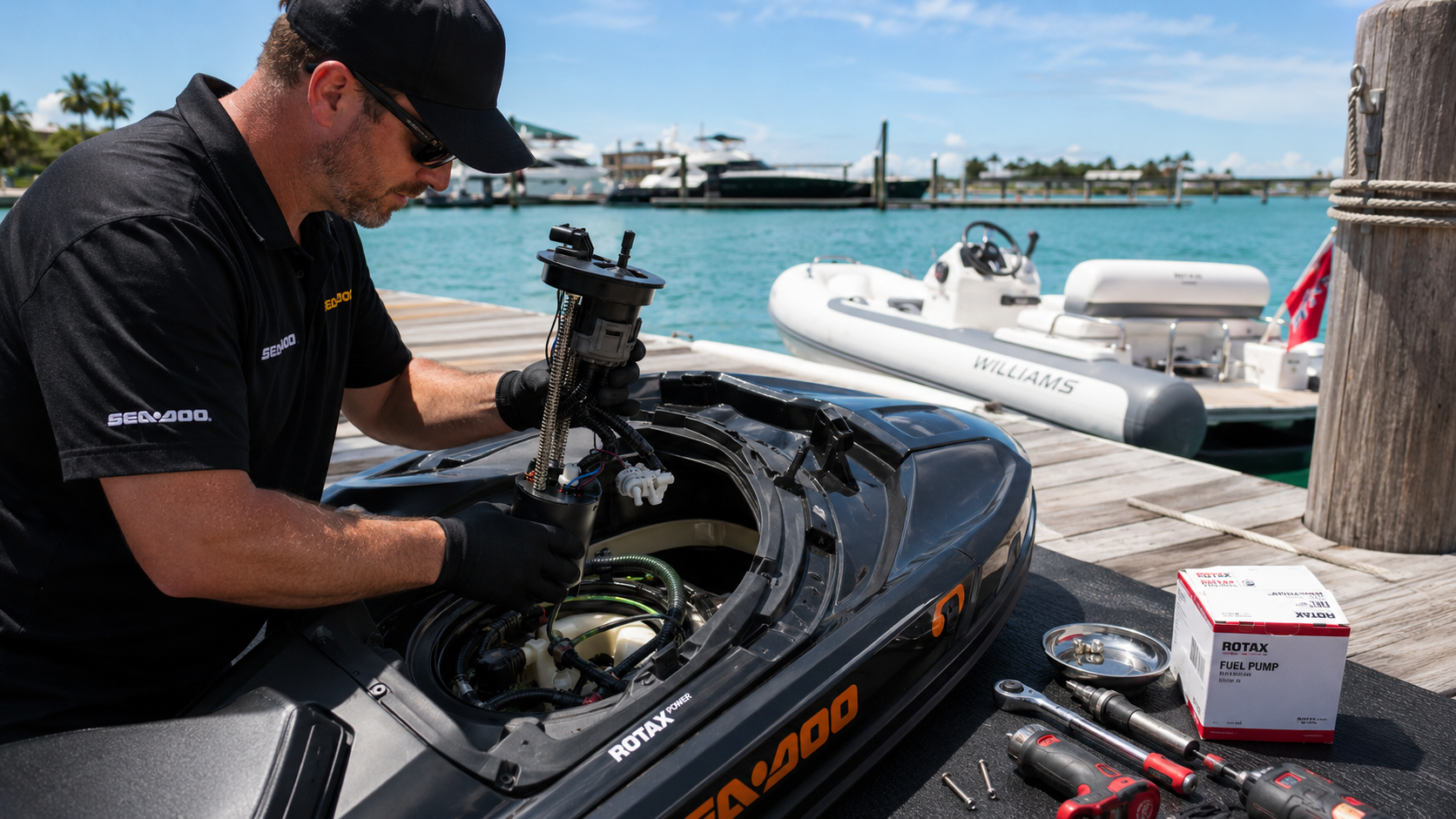 Pompe à essence immergée – Prévenir les pannes de votre annexe WILLIAMS ou jet ski SEADOO