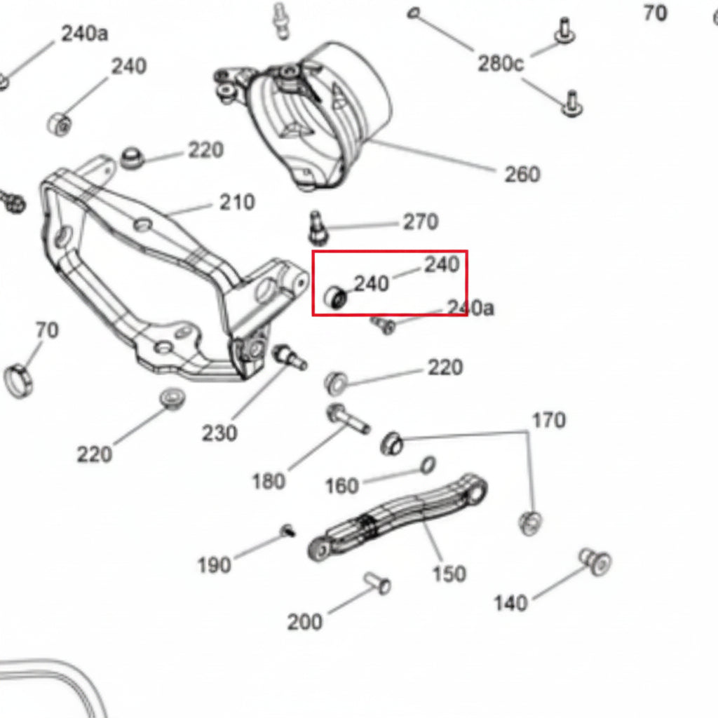 Bushing Roller Sea-Doo 295501160 – GTX GTI GTS Spark RXT Wake (2016–2022)