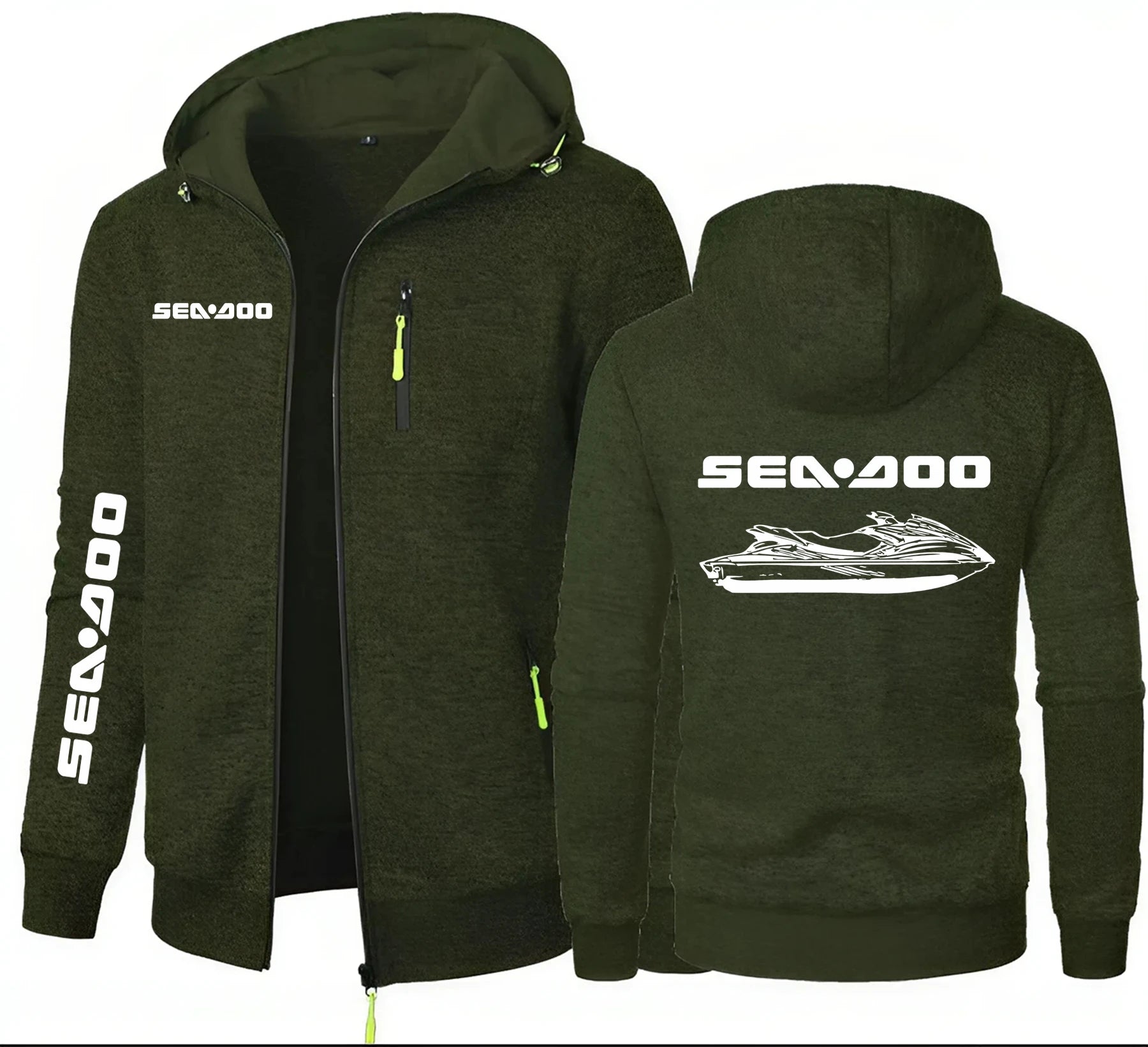 Sudadera con Capucha con Cremallera Sea-Doo BRP – Sudadera Polar | 7 Colores
