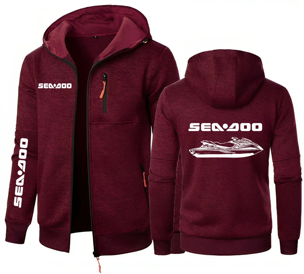 Hoodie Zippé Sea-Doo BRP – Sweat à Capuche Fleece | 7 Coloris