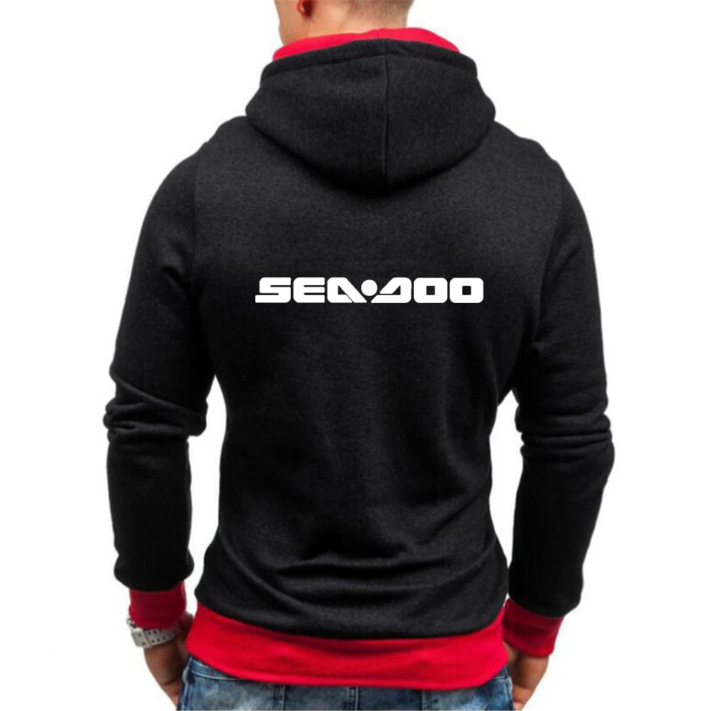 Hoodie Sea-Doo Zippé Imprimé – Sweat Streetwear Coton Homme