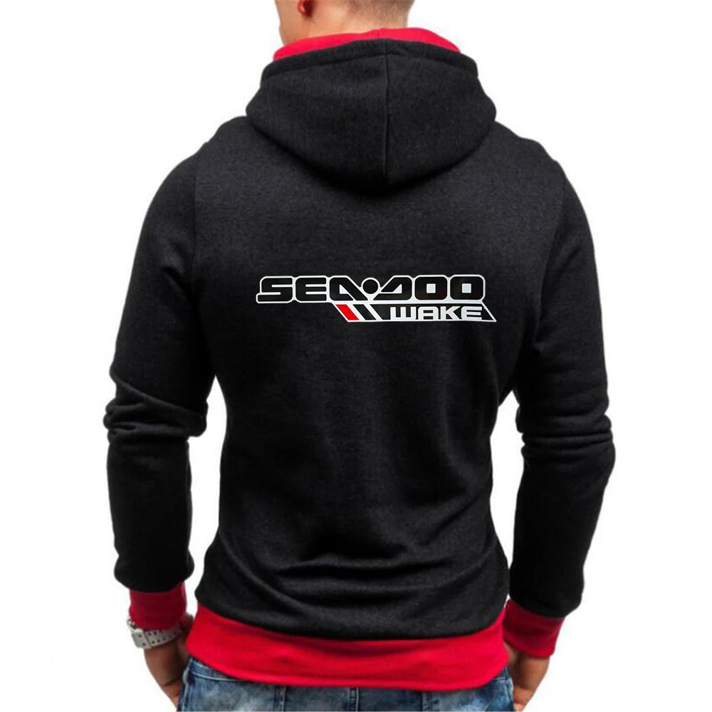 Hoodie Sea-Doo Zippé Imprimé – Sweat Streetwear Coton Homme