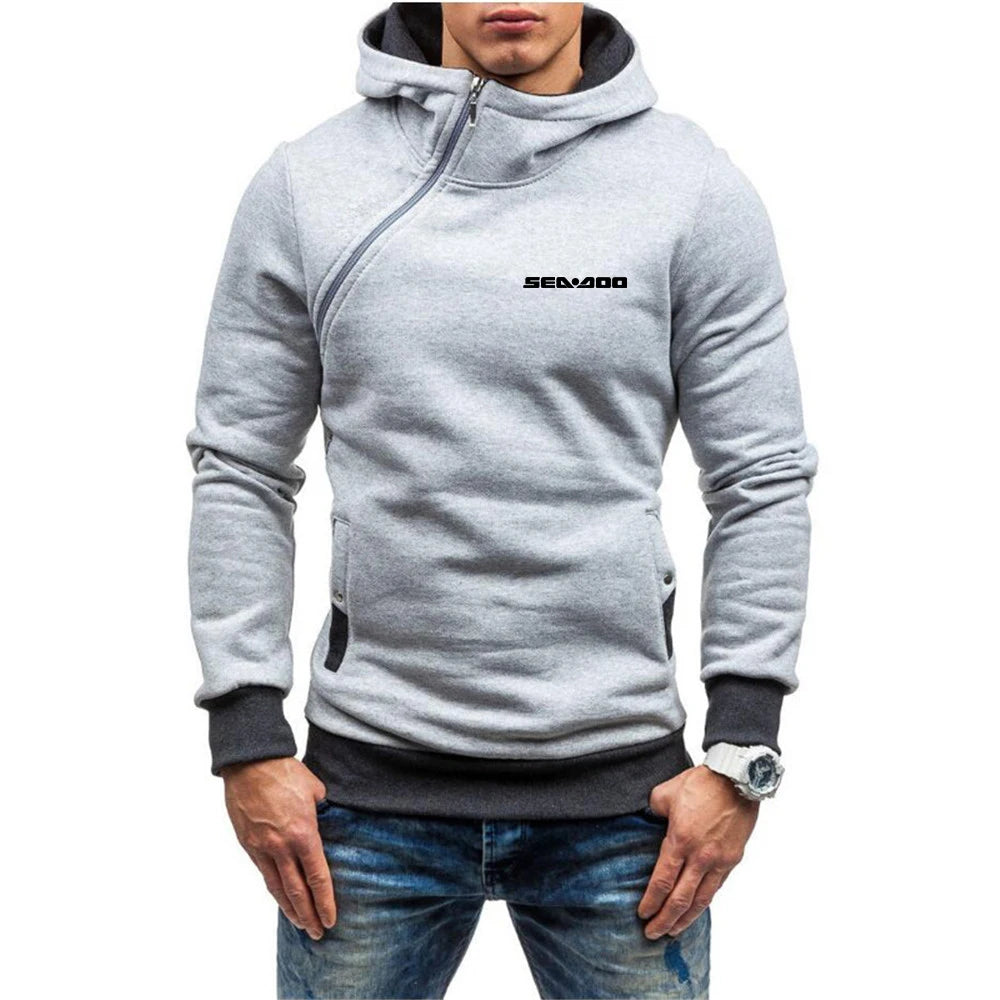Hoodie Sea-Doo Zippé Imprimé – Sweat Streetwear Coton Homme