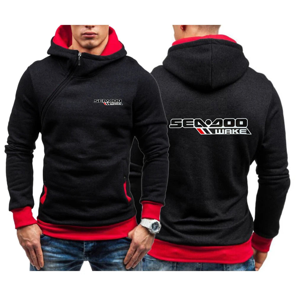 Hoodie Sea-Doo Zippé Imprimé – Sweat Streetwear Coton Homme