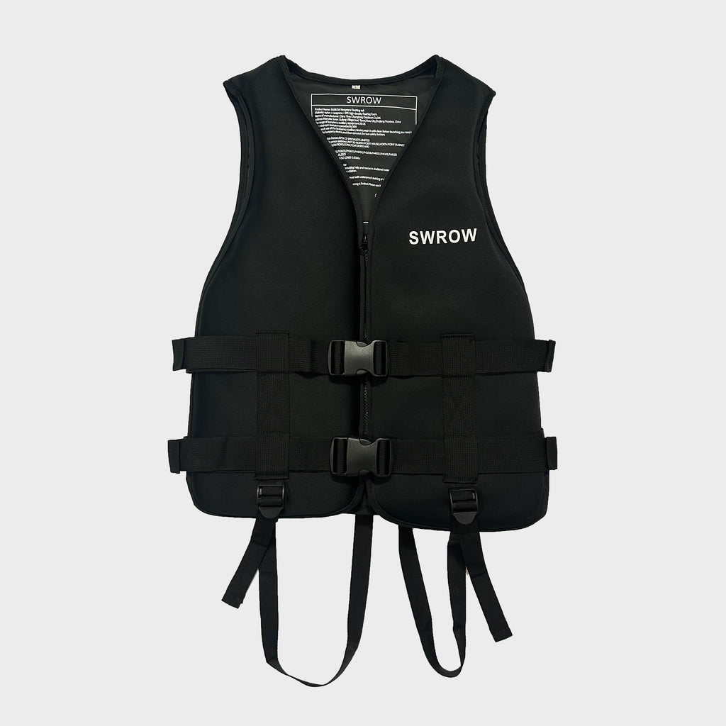 Gilet de Flottabilité SWROW Néoprène – Enfant & Adulte – Kayak, Surf, Rafting | XS à XL