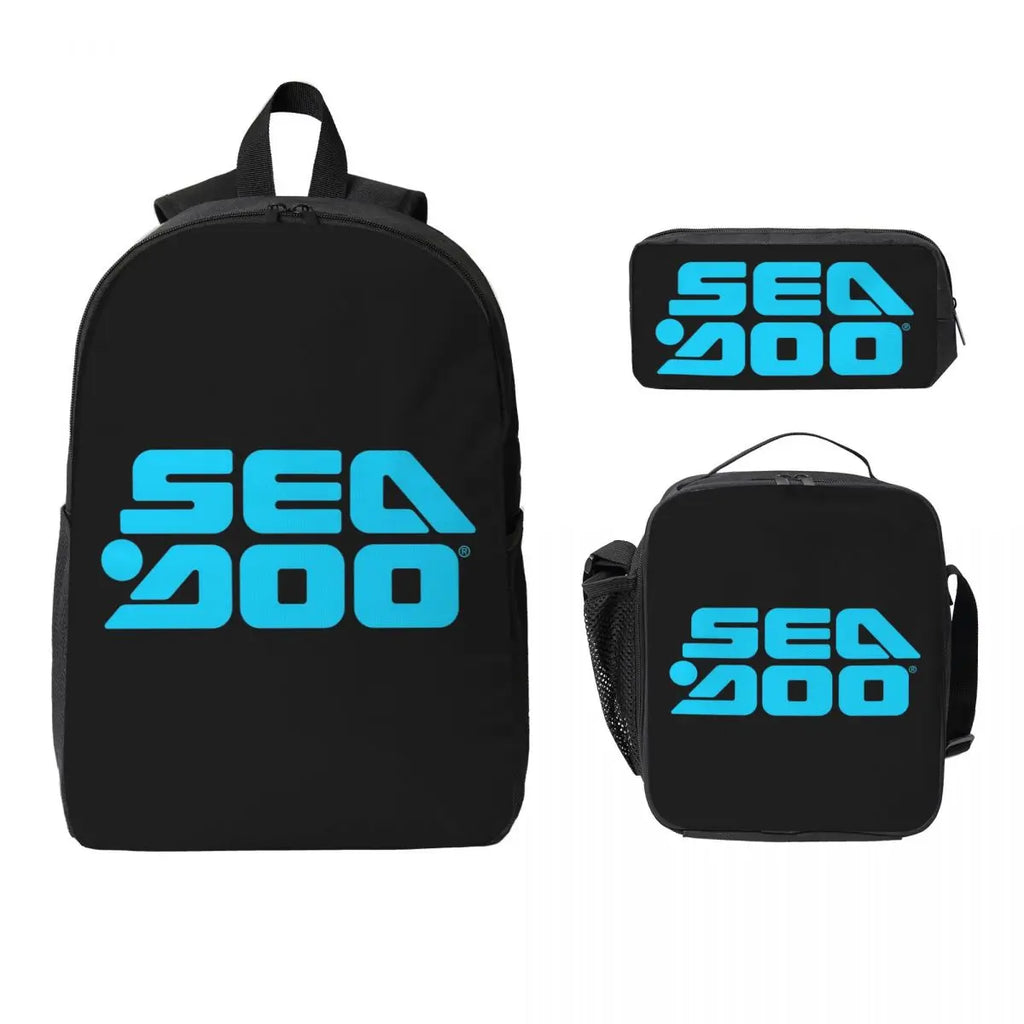 Set 3 Pezzi Sea-Doo BRP Marine – Zaino + Borsa Termica + Astuccio | Scuola & Nautica