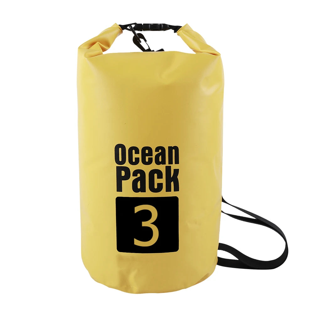 Bolsa Seca Impermeable 2L / 3L / 5L / 10L – Kayak, Balsa, Moto Acuática, Vela, Senderismo
