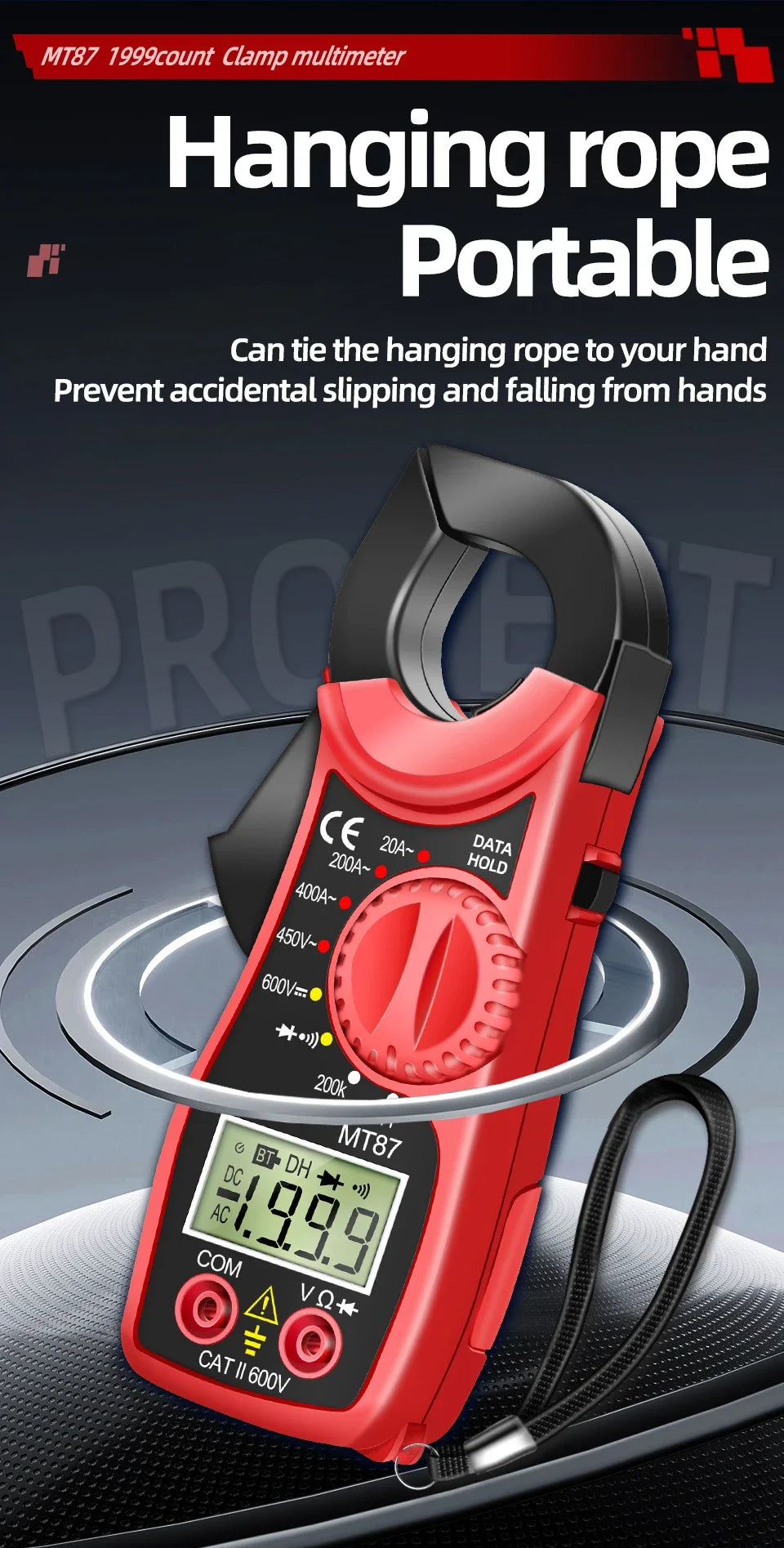 Digital Clamp Meter Multimeter High Precision