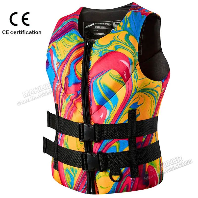 Giubbotto di Galleggiamento in Neoprene – Comp Vest / Impact Vest – Jet Ski, Surf, Kayak, Wakeboard