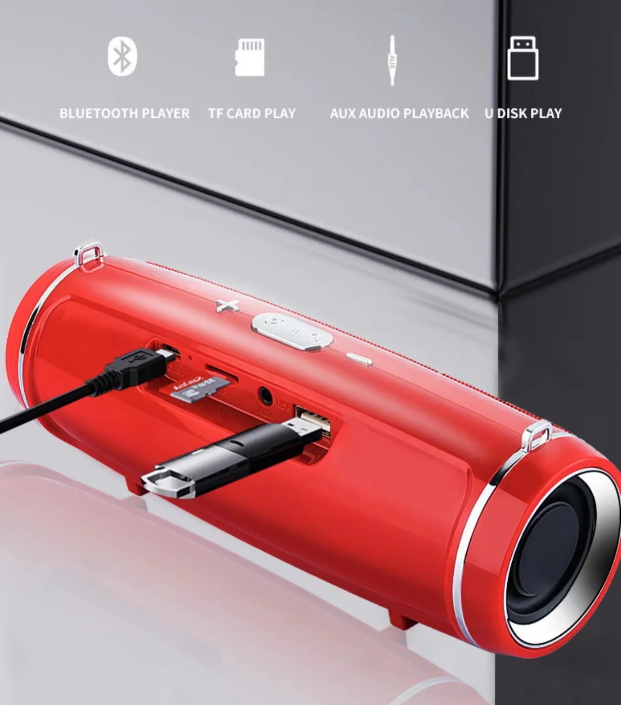 Enceinte Colonne Bluetooth Portable 200W IPX7 – FM, TF, AUX, TWS – Outdoor & Nautique