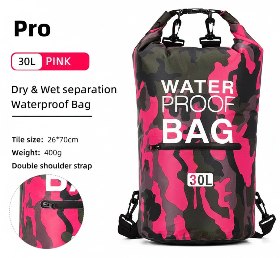 Bolsa Estanca de PVC Scione – 10L / 15L / 20L / 30L – Mochila Náutica