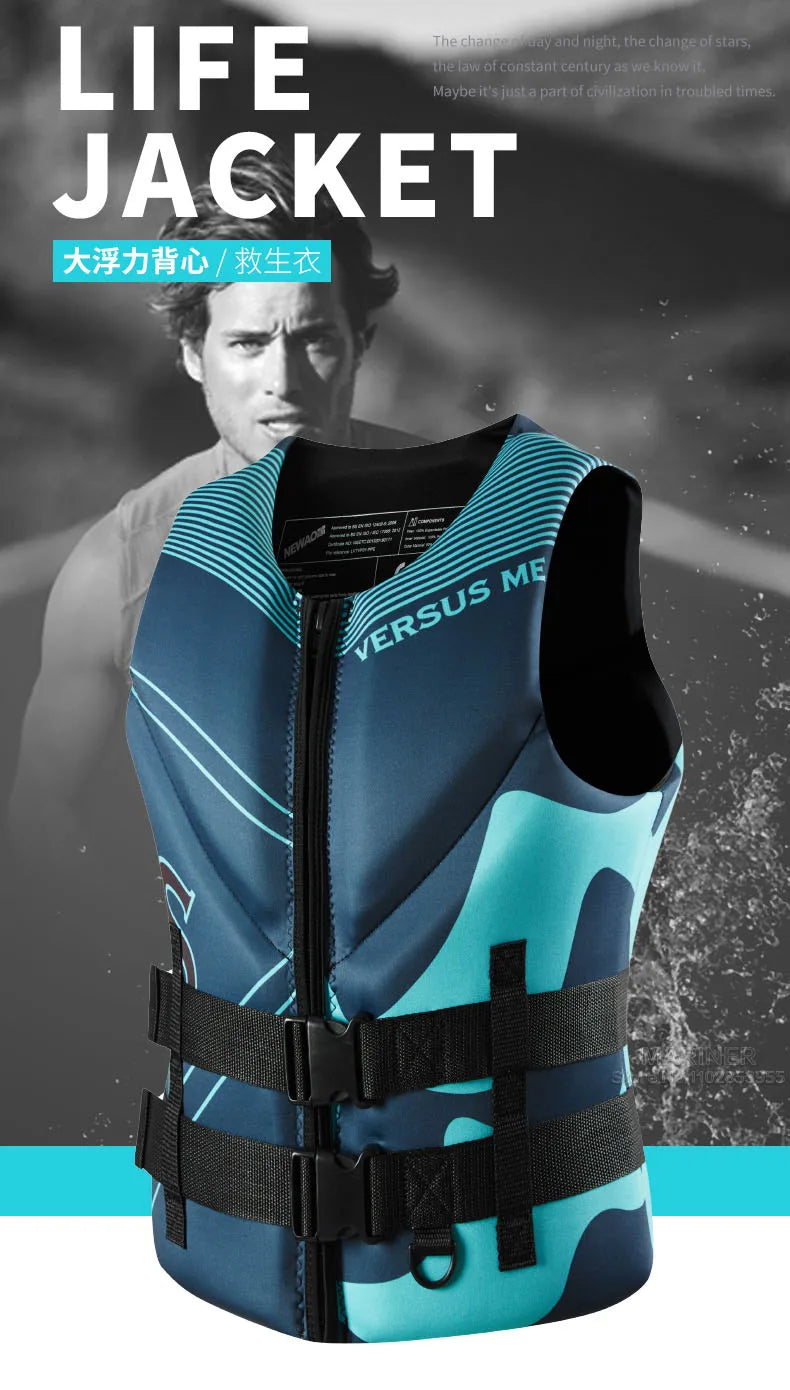 Chaleco de flotabilidad de neopreno – Chaleco de competición/impacto – Moto acuática, surf, kayak, wakeboard