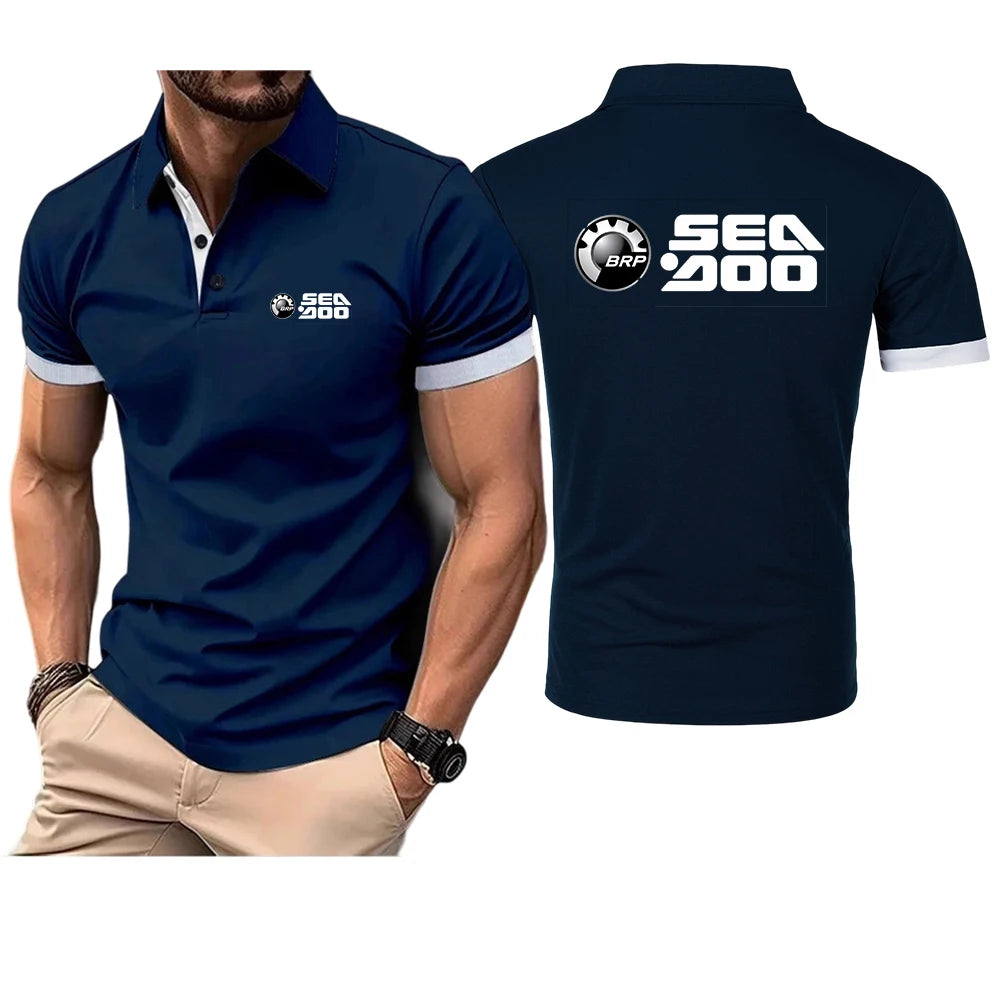 Polo Homme Motif Sea-Doo – Manches Courtes | 5 Coloris, S à 4XL