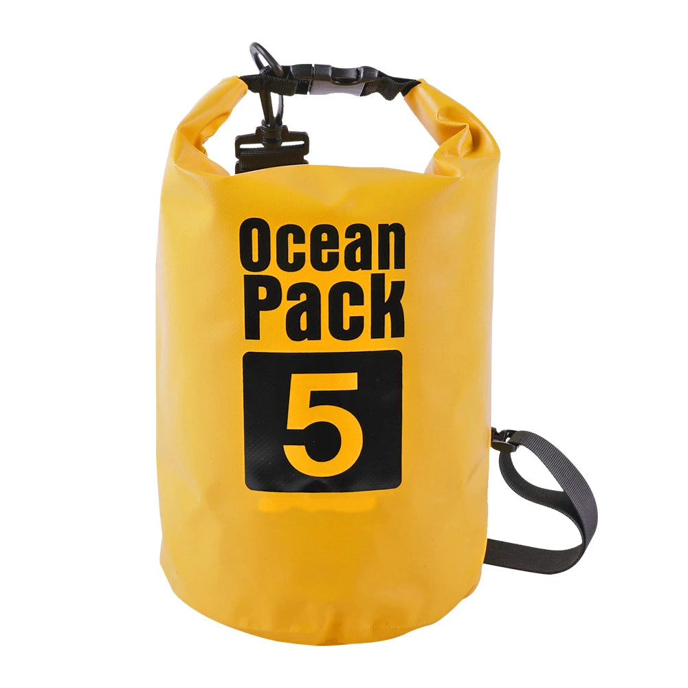 Bolsa Seca Impermeable 2L / 3L / 5L / 10L – Kayak, Balsa, Moto Acuática, Vela, Senderismo