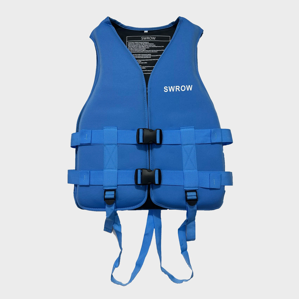 Gilet de Flottabilité SWROW Néoprène – Enfant & Adulte – Kayak, Surf, Rafting | XS à XL