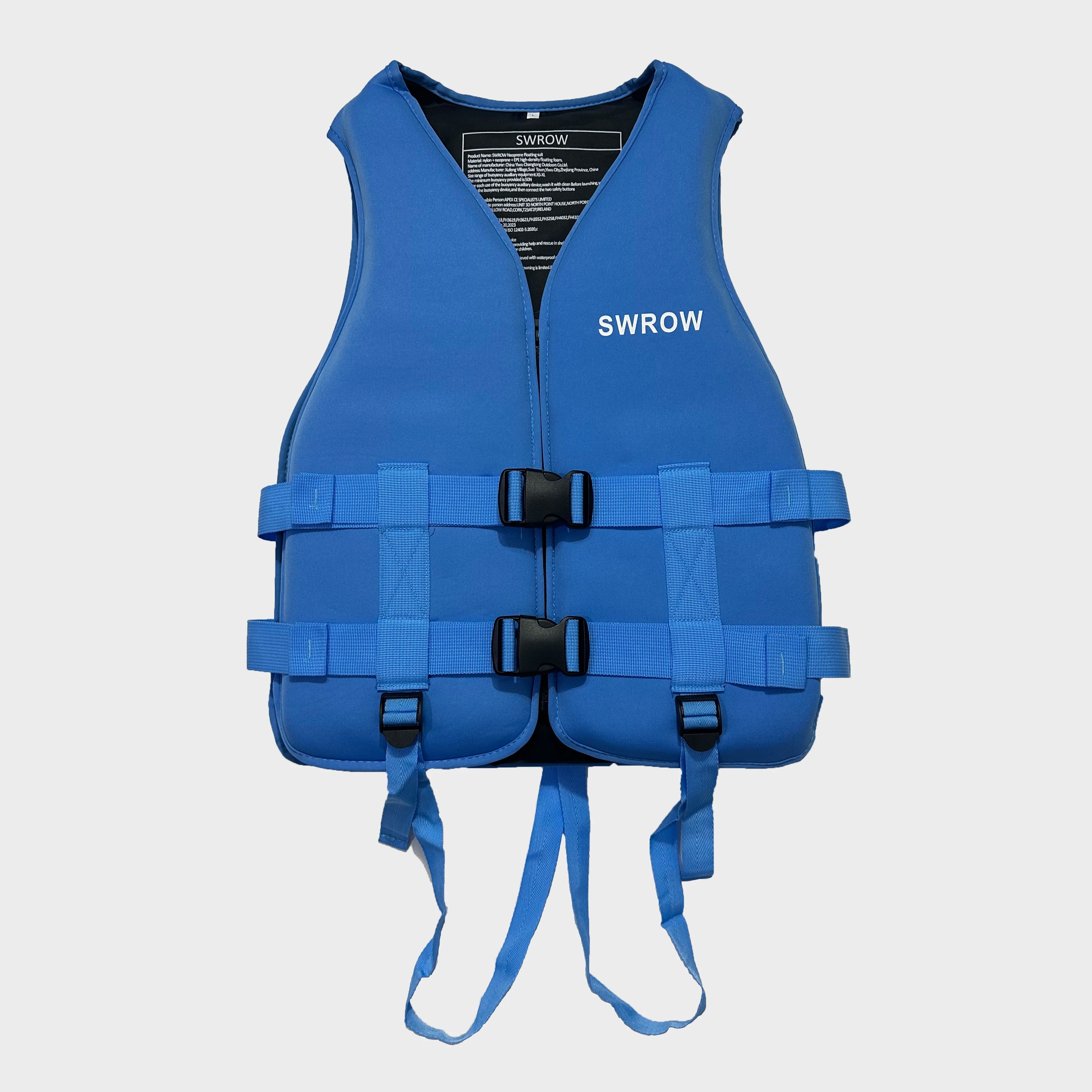 Gilet de Flottabilité SWROW Néoprène – Enfant & Adulte – Kayak, Surf, Rafting | XS à XL
