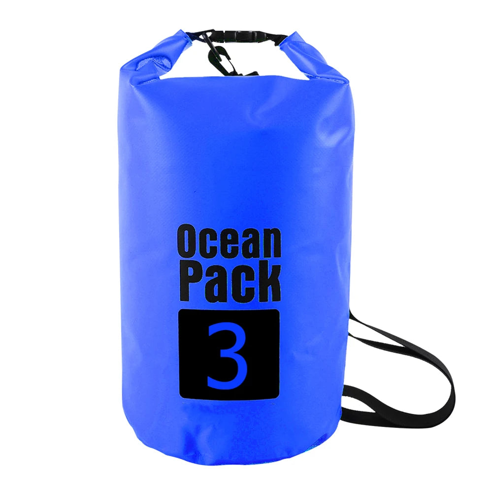 Bolsa Seca Impermeable 2L / 3L / 5L / 10L – Kayak, Balsa, Moto Acuática, Vela, Senderismo