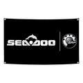 Drapeau Sea-Doo 90x150cm – Bannière Polyester Décoration Jet Ski