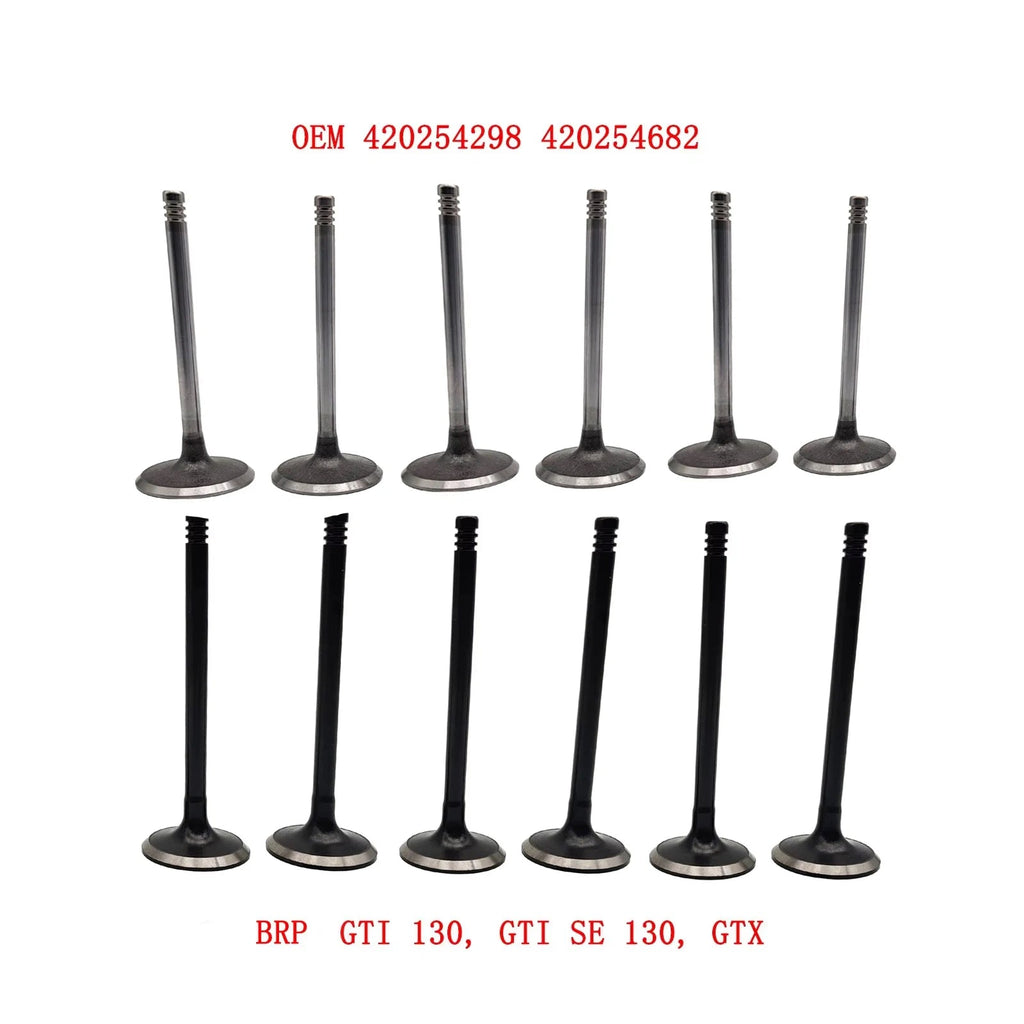 Kit 12 Soupapes Admission/Échappement Sea-Doo 4-TEC – Réf. 420254298 / 420254682