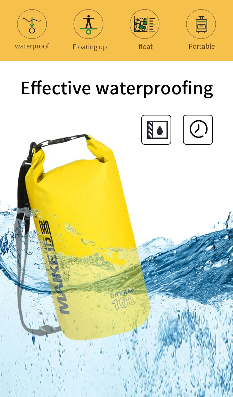 Maike Dry Bag – 5L / 10L / 15L – Kayaking, Jet Skiing, Hiking