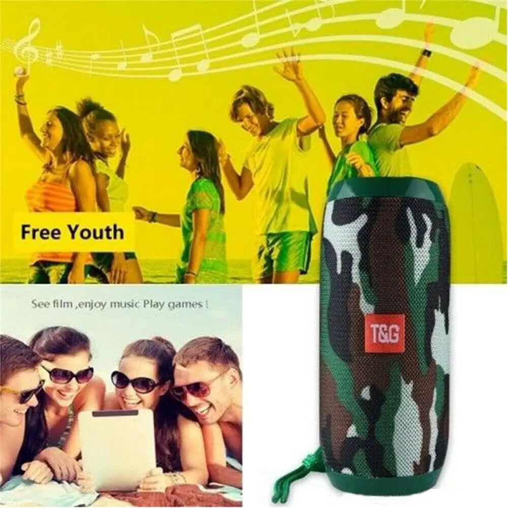 T&G TG-117 Portable Bluetooth Speaker – Stereo Sound, Deep Bass & FM Radio