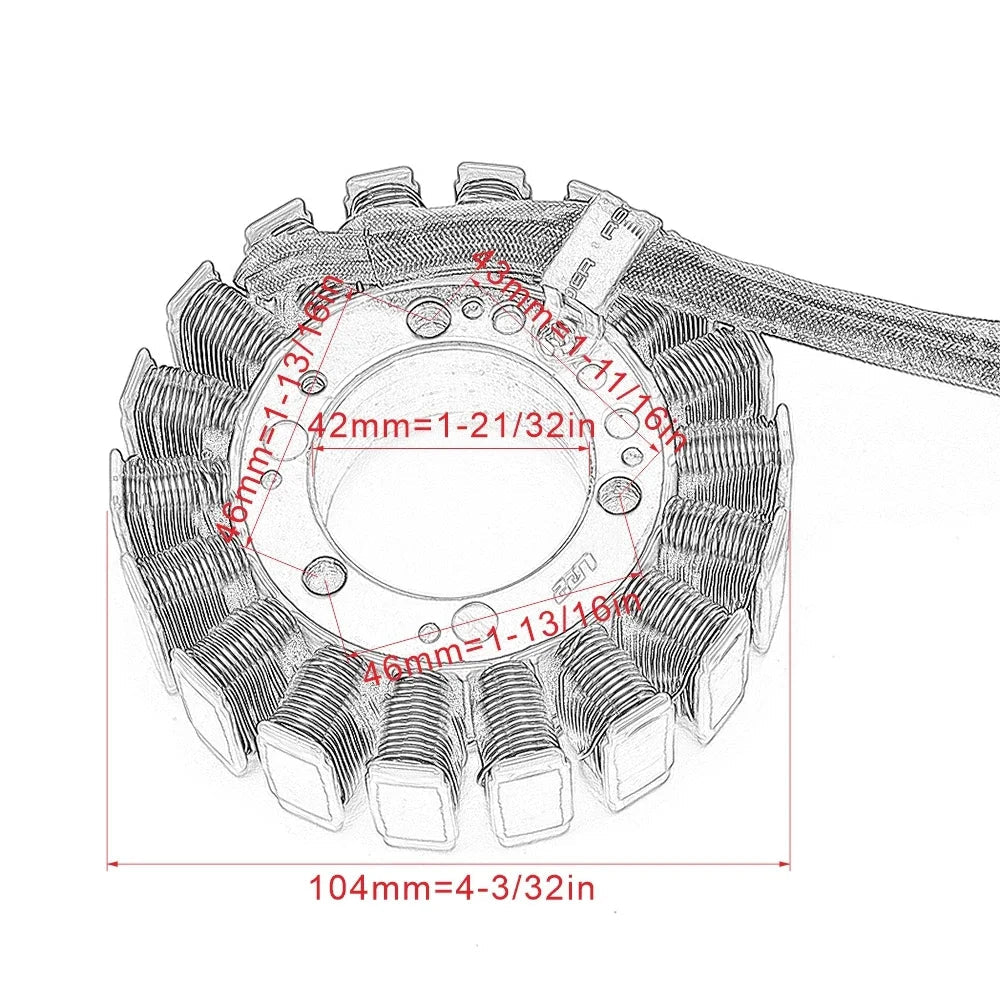 Sea-Doo 4-Tec 1503 Magneto Stator – GTI GTX RXT RXP Wake – Ref. 420889721
