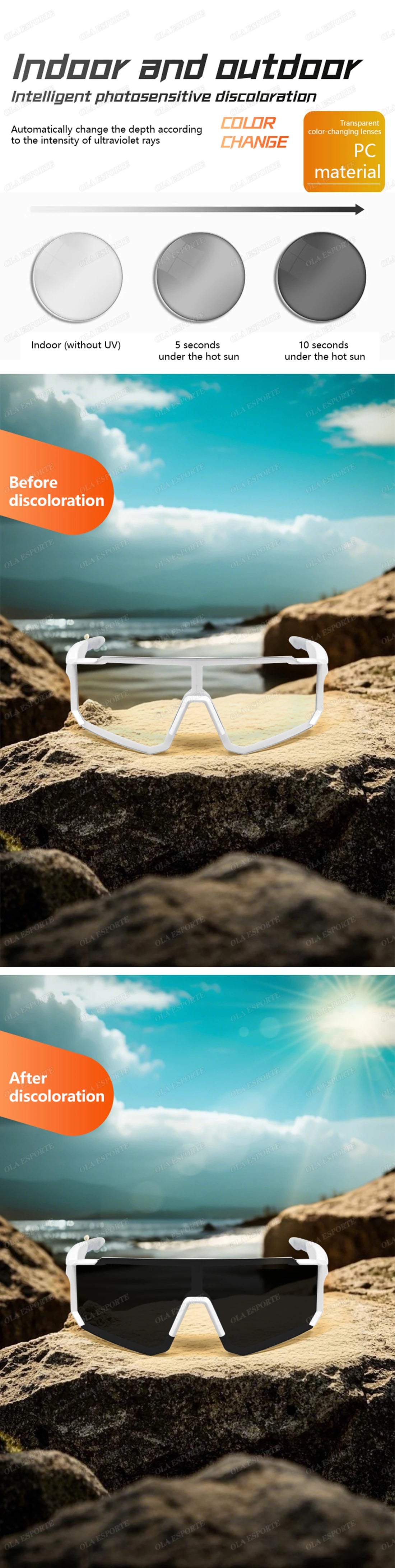 Lunettes Bluetooth audio sport – Appels, Musique, UV400 | Cyclisme & Outdoor