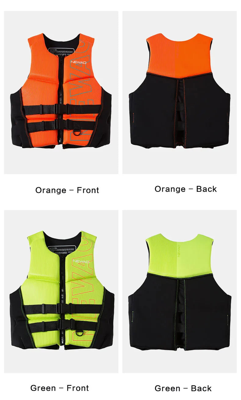 Gilet de Flotabilité Adulte Néoprène – CE – Jet Ski, Kayak, Surf, Rafting
