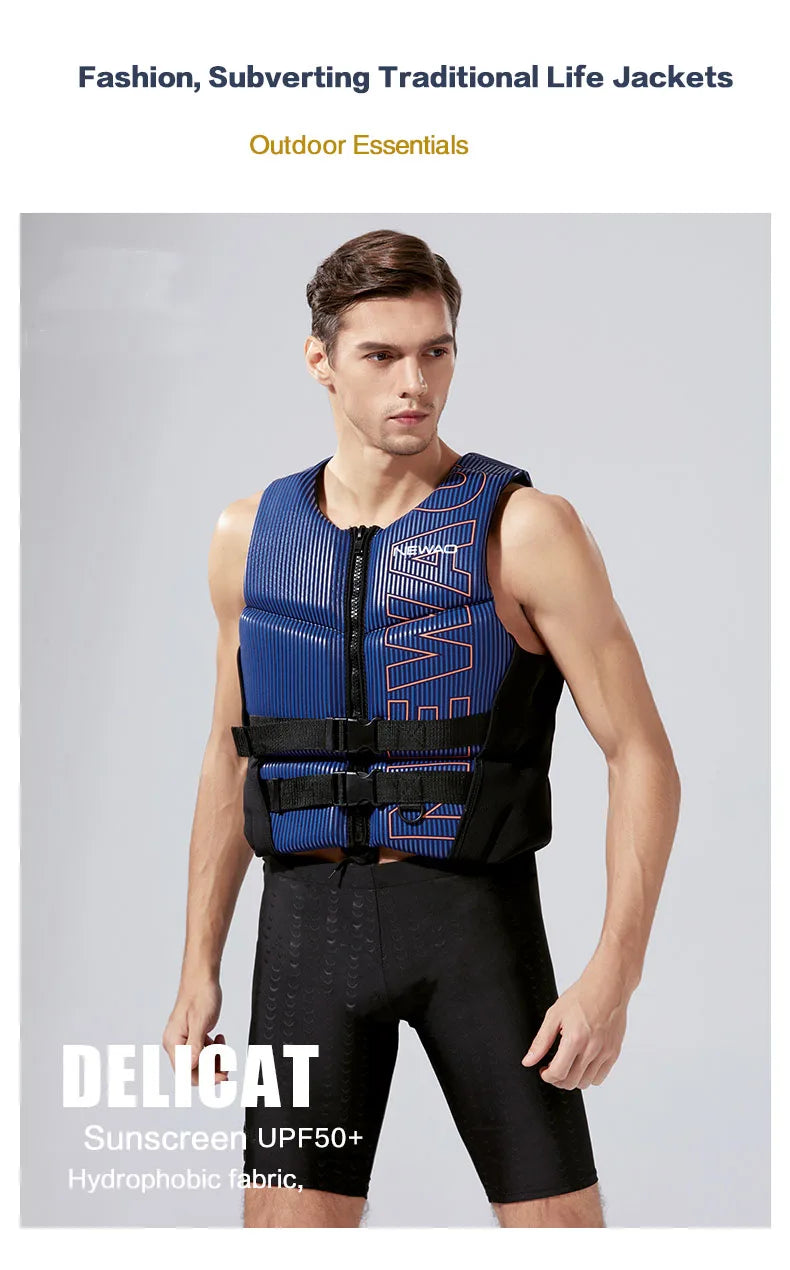 Gilet de Flotabilité Adulte Néoprène – CE – Jet Ski, Kayak, Surf, Rafting
