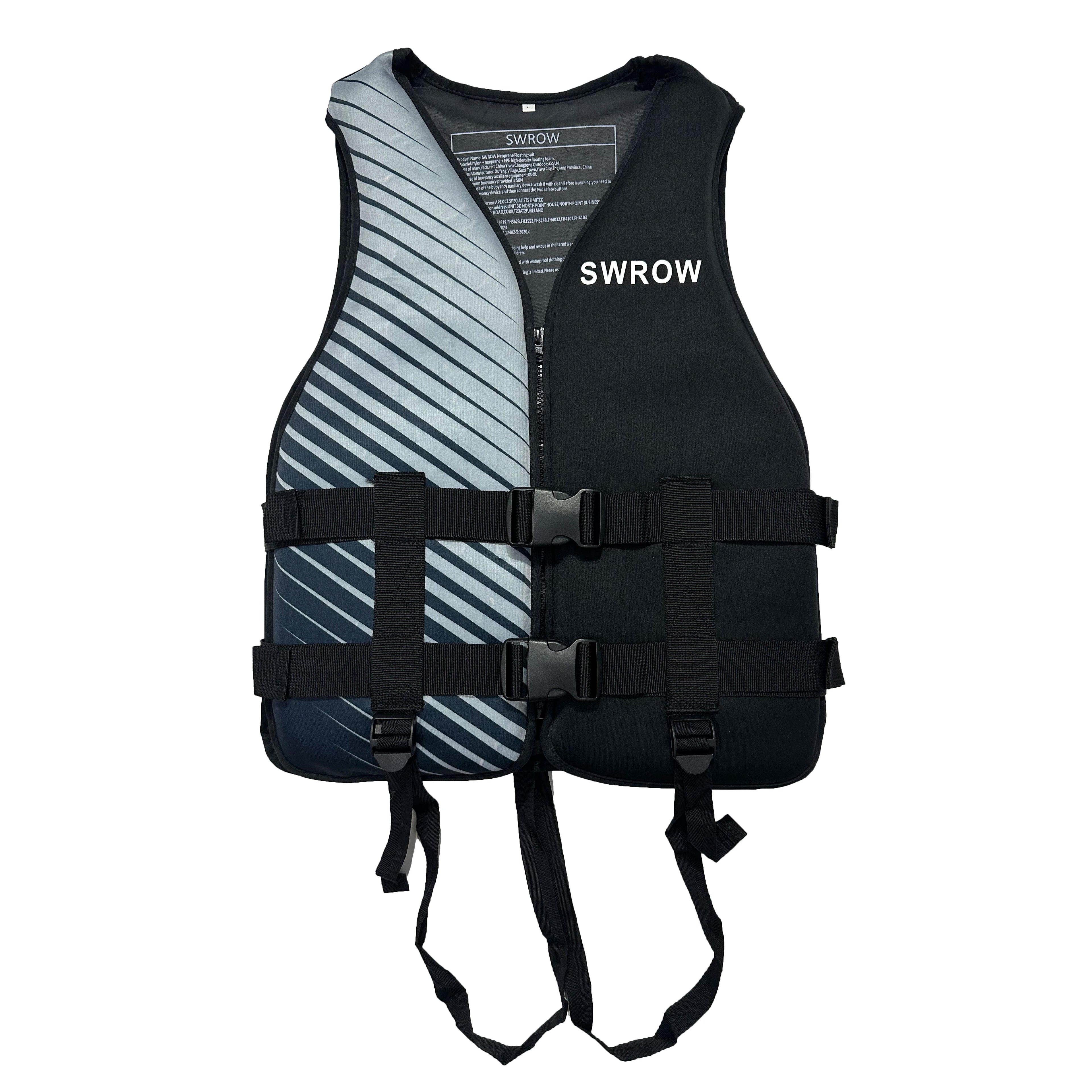 Giubbotto di Galleggiamento SWROW in Neoprene – Bambino & Adulto – Kayak, Surf, Rafting | XS a XL