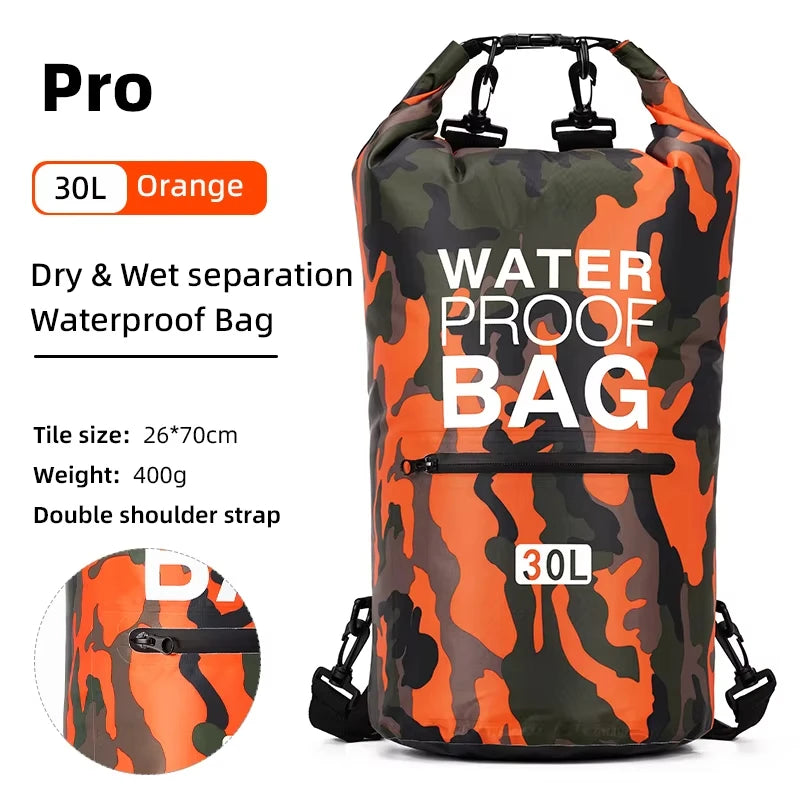 Bolsa Estanca de PVC Scione – 10L / 15L / 20L / 30L – Mochila Náutica