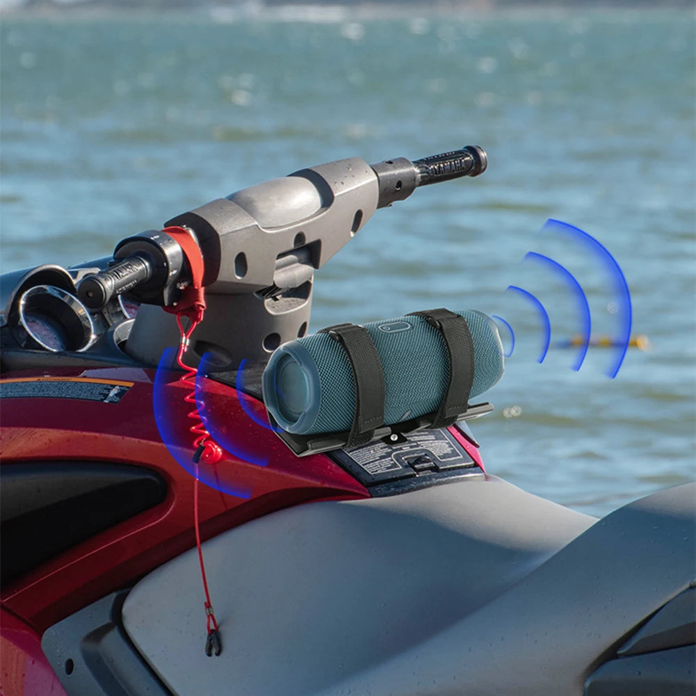 Soporte universal para altavoz Bluetooth – Fijación para moto acuática + Correa de nailon