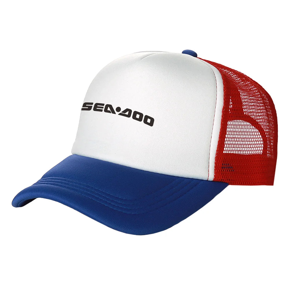 Sea-Doo Trucker Cap – Breathable Mesh, Unisex, Adjustable, Summer Motorcycle Boating