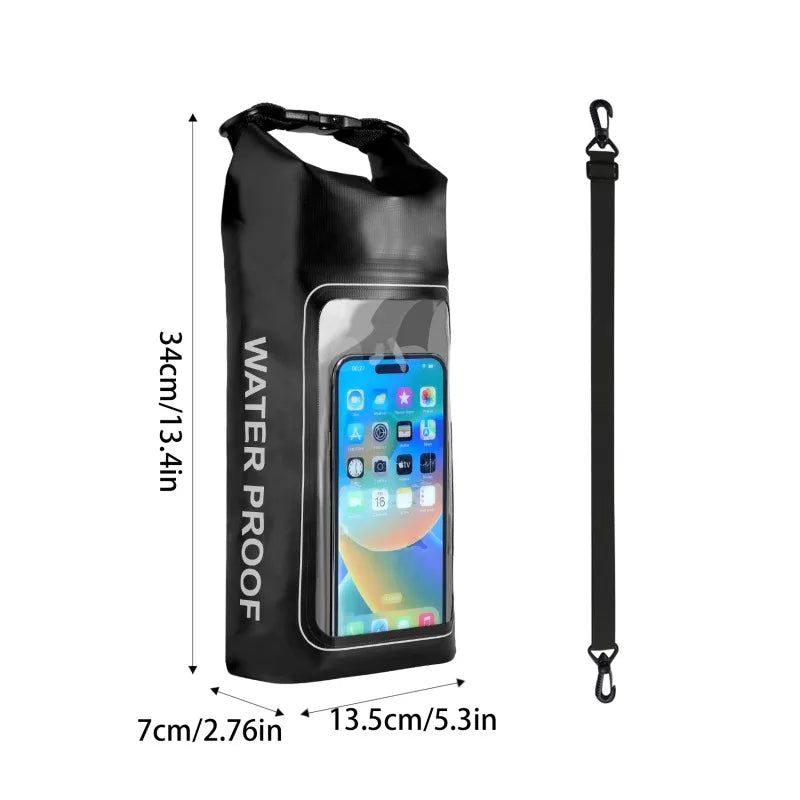 Clyine 2L Waterproof Touch Bag – Compatible Touch Screen – Water Sports