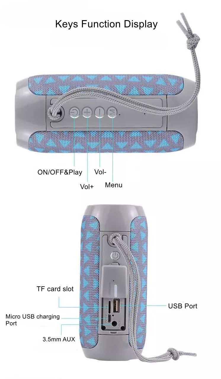 Enceinte Bluetooth Portable T&G TG-117 – Son Stéréo, Basses Profondes & Radio FM