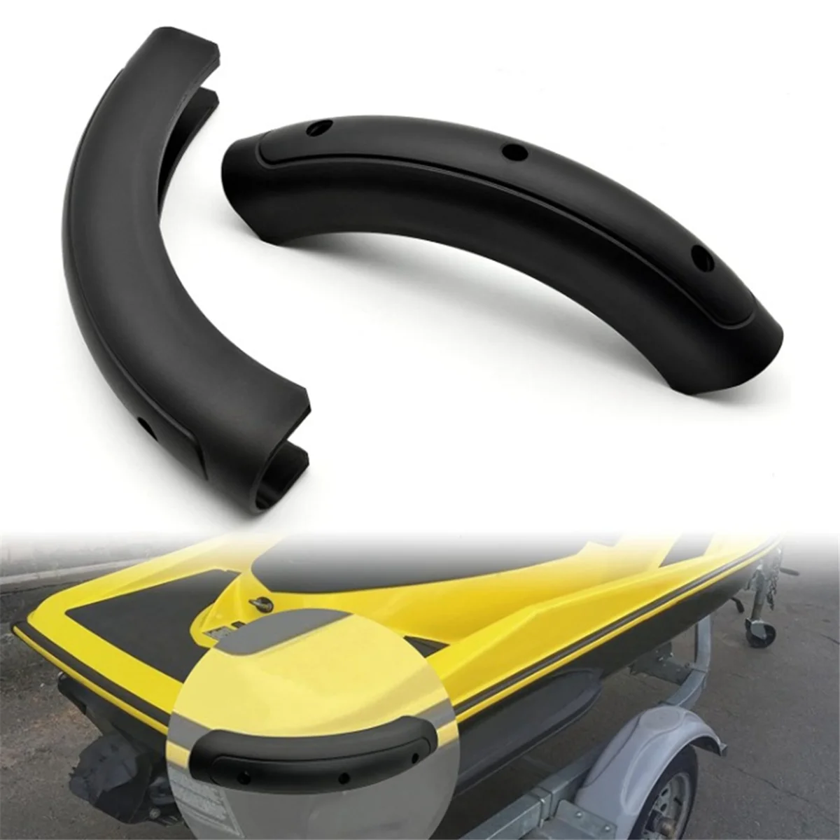Defensa trasera Sea-Doo GTI GTX RXP RXT Wake Pro SE – Paquete de 2 (núm. de pieza 291001571 / 291002244)