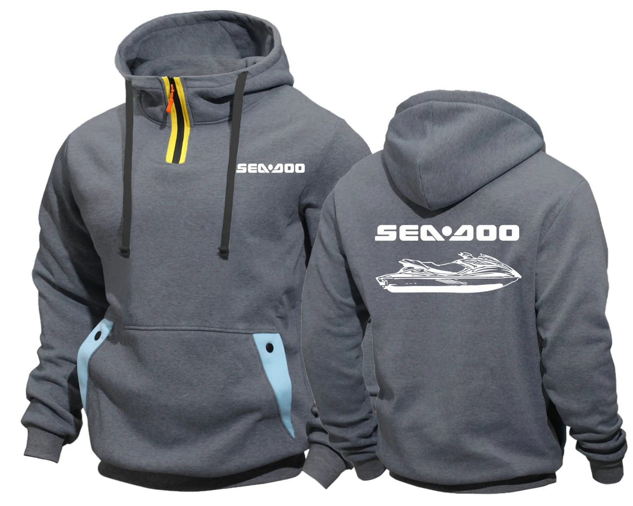 Sudadera con Cremallera Sea-Doo BRP Estilo Béisbol – Polar con Capucha | 6 Colores | M a XXXL