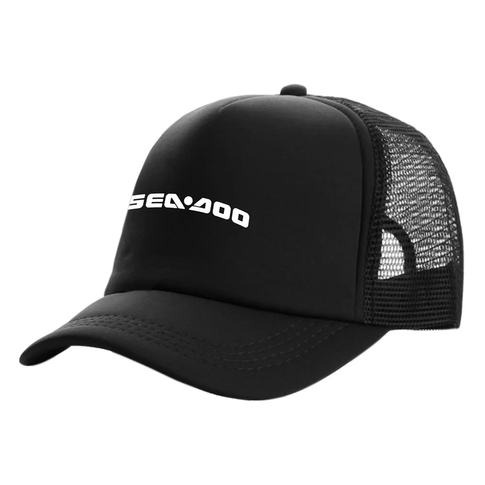 Sea-Doo Trucker Cap – Breathable Mesh, Unisex, Adjustable, Summer Motorcycle Boating