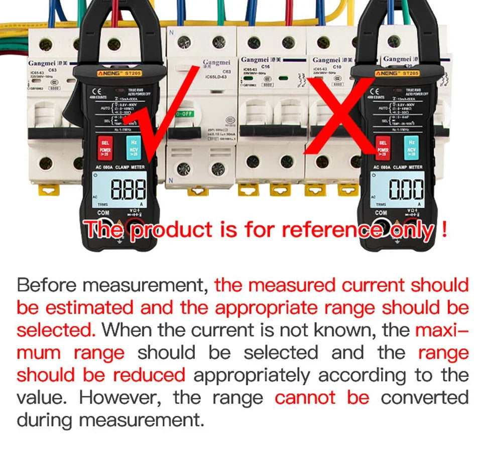Digital Clamp Meter Multimeter High Precision