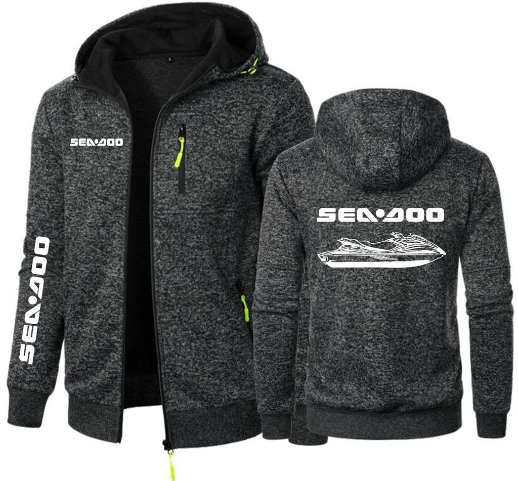 Hoodie Zippé Sea-Doo BRP – Sweat à Capuche Fleece | 7 Coloris