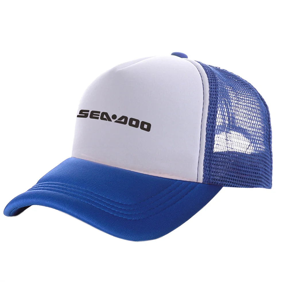Sea-Doo Trucker Cap – Breathable Mesh, Unisex, Adjustable, Summer Motorcycle Boating
