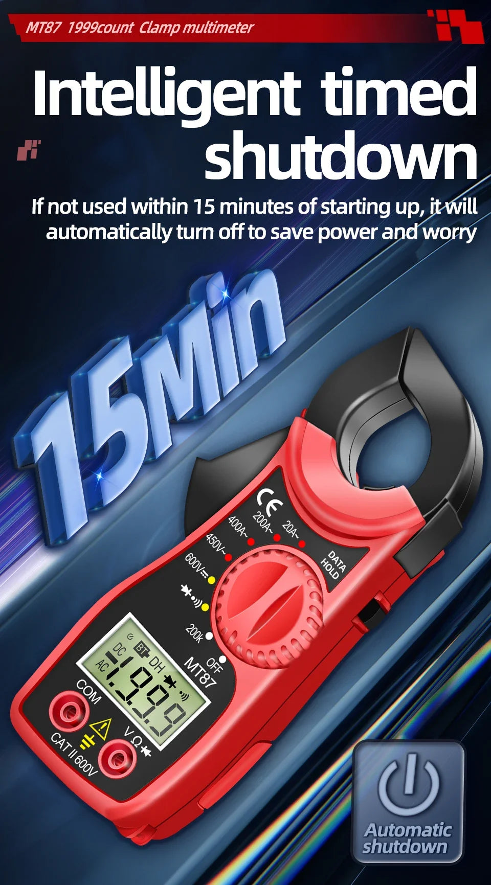 Digital Clamp Meter Multimeter High Precision