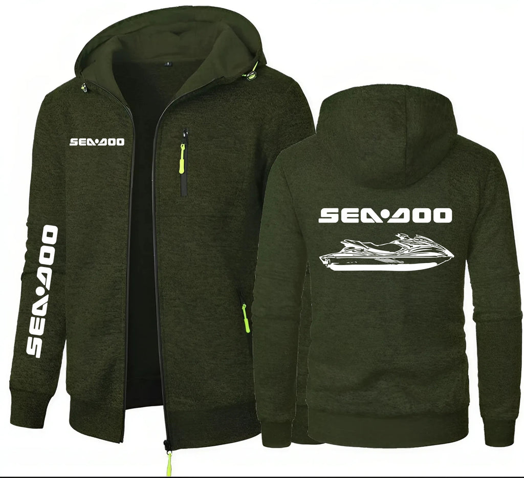 Hoodie Zippé Sea-Doo BRP – Sweat à Capuche Fleece | 7 Coloris