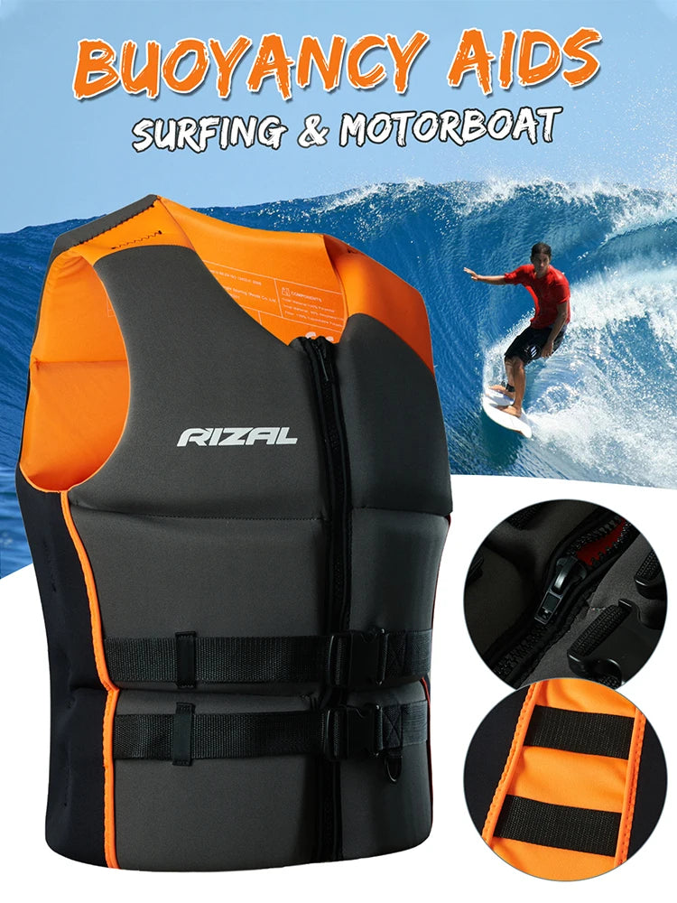 Giubbotto di Galleggiamento RIZAL Slim Fit – Kayak, Surf, Jet Ski, Paddle | S a XXL
