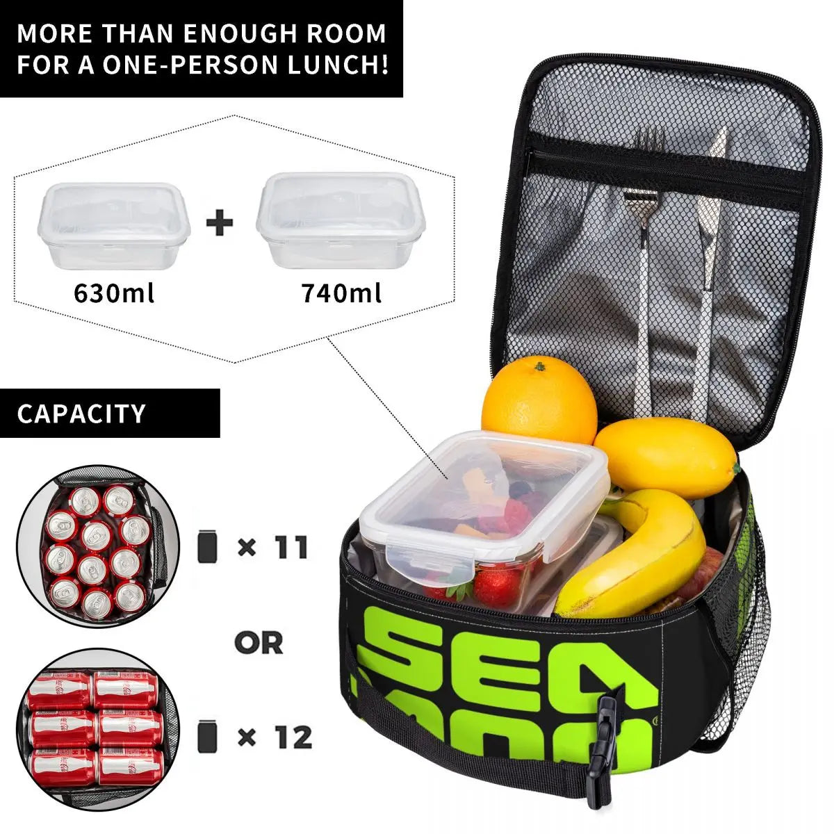 Bolsa de almuerzo isotérmica Sea-Doo BRP Marine – Bolsa para comida | 2 colores