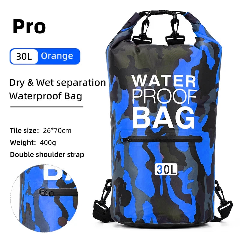 Bolsa Estanca de PVC Scione – 10L / 15L / 20L / 30L – Mochila Náutica