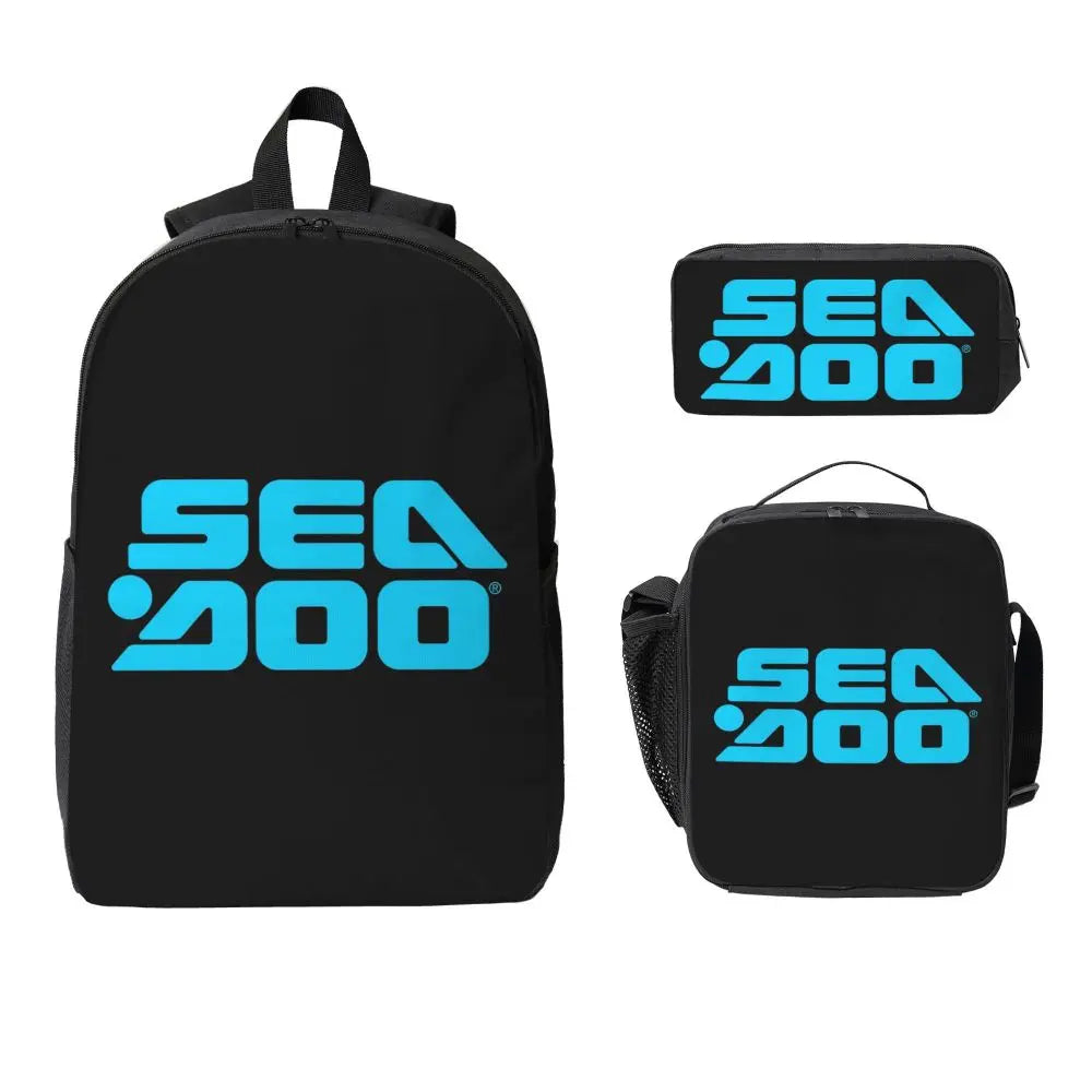Set 3 Pezzi Sea-Doo BRP Marine – Zaino + Borsa Termica + Astuccio | Scuola & Nautica
