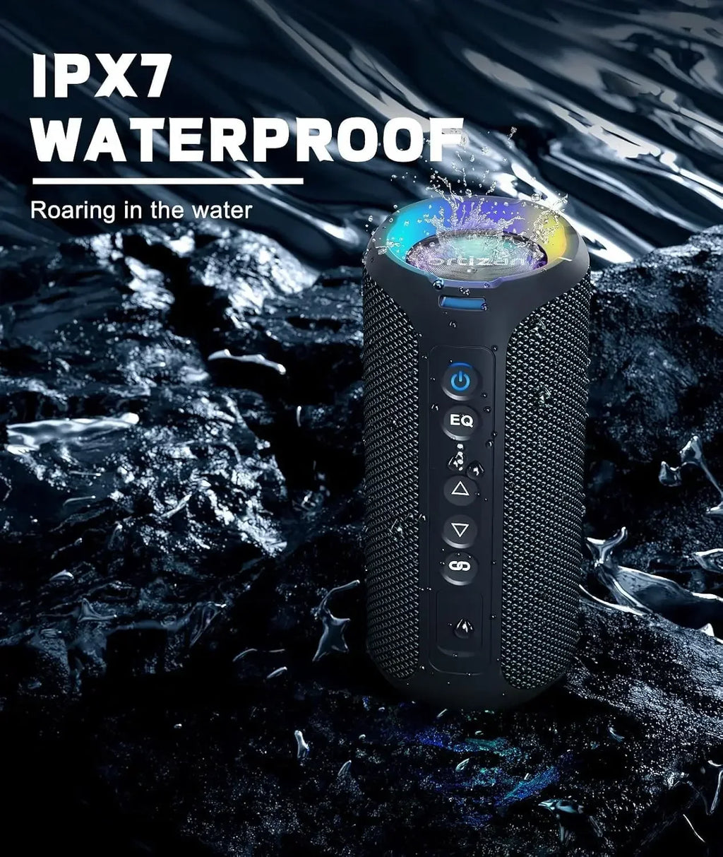 Enceinte Bluetooth Portable Ortizan X8 Pro – 40W, IPX7, RGB, 30h d'autonomie