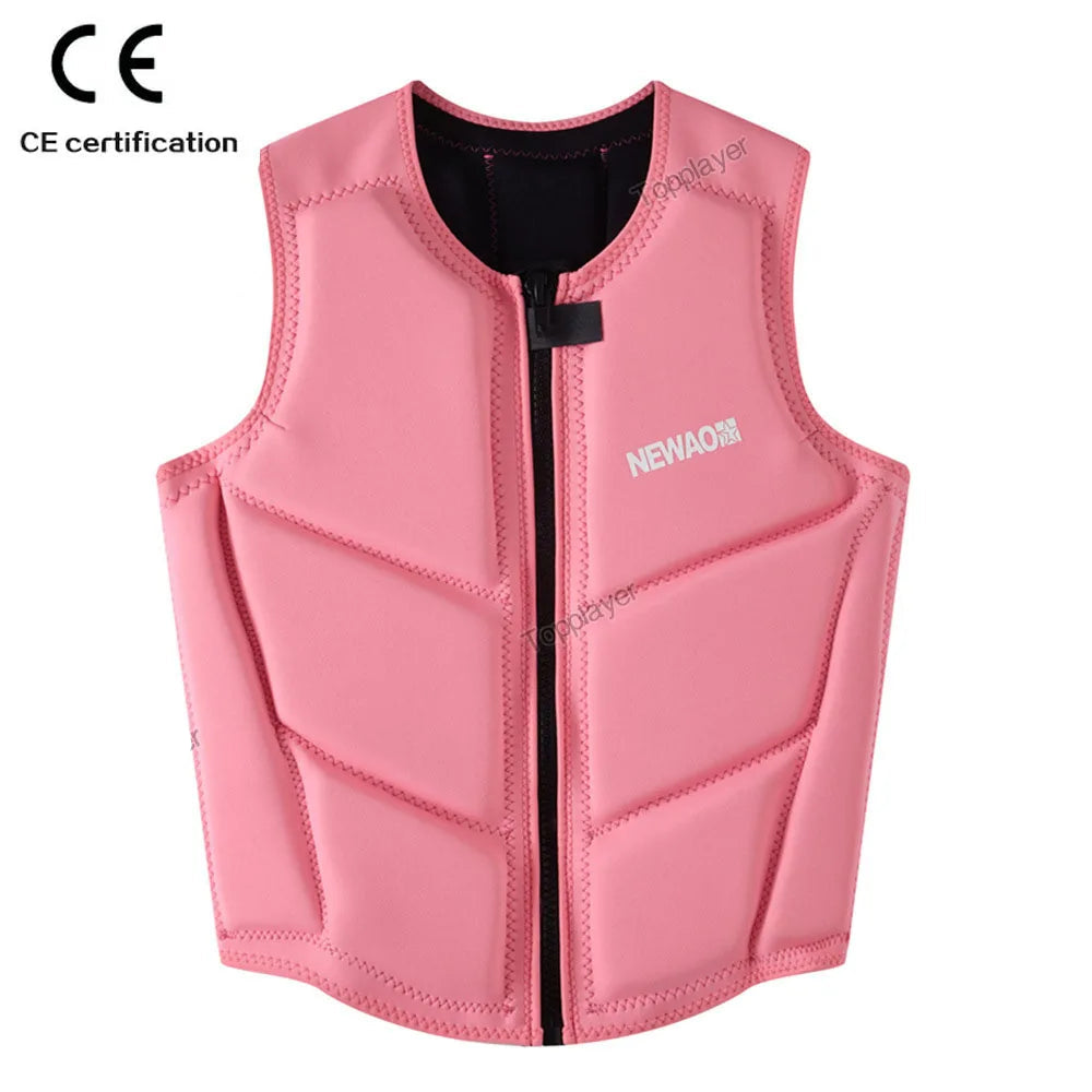 Giubbotto di Galleggiamento in Neoprene CE – Comp Vest Wakesurf – Jet Ski, Wakeboard, Kayak, Surf