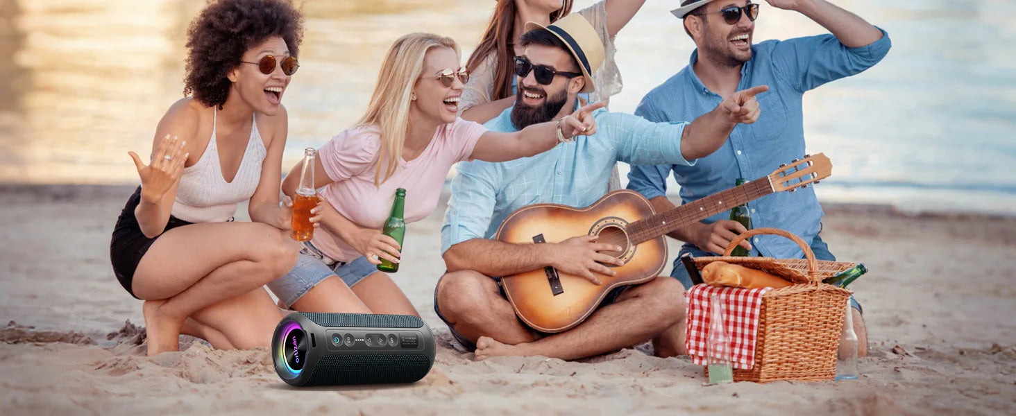 Enceinte Bluetooth Portable Ortizan X8 Pro – 40W, IPX7, RGB, 30h d'autonomie